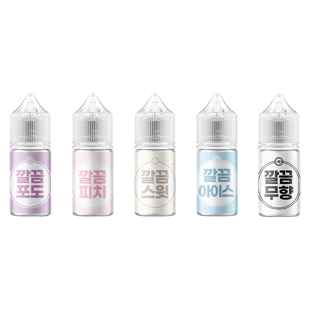 [무니코틴] 깔끔 5가지 맛 입호흡 액상 30ml